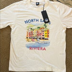 North Sails Men's Ocean Positive Riviera Graphic Tee - White Size Medium